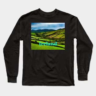 The patchwork fields of Ireland Long Sleeve T-Shirt